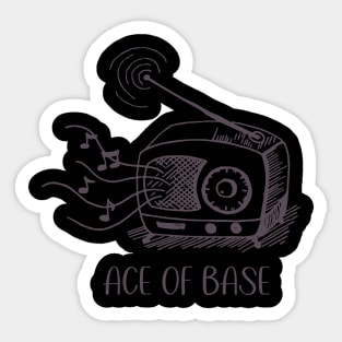 Listening Ace of base Sticker